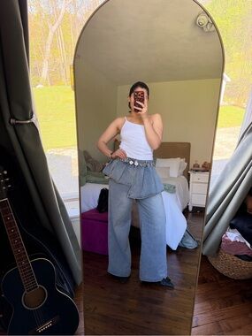 Micas skirted jeans